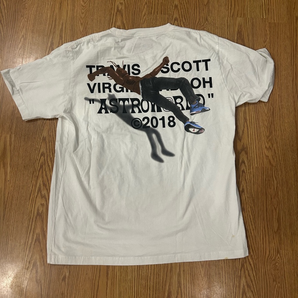 Travis Scott x Virgil Abloh By A Thread Tee (Cactus Jack Version) - Picture 2 of 3